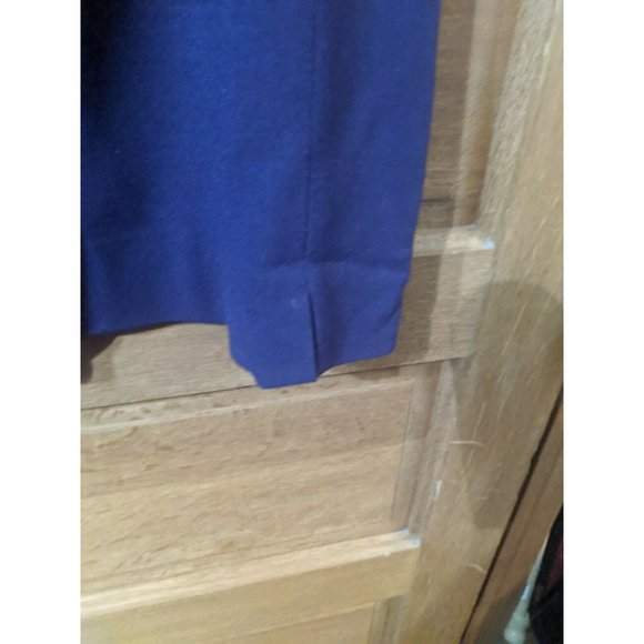 Kasper & Co ASL Skirt Size 14 Purple Wool Straight Lined Slit Career Women - Picture 5 of 8